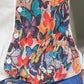 Butterfly Print Turn down Collar Buttoned Casual Top