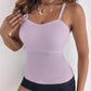 Spaghetti Strap Slim Fit Tank Top Sexy Workout Camisole Tops