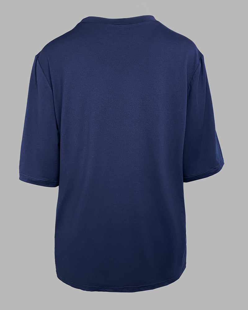 2 Pieces Outfit Anchor Print Round Neck Short Sleeve Casual Top and Striped Print Slim Fit Shorts Set