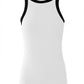 Contrast Binding Tank Tops Summer Sleeveless Basic Cami Top Shirt Slim Knit Ribbed Racerback Blouses