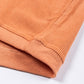 Orange Ribbed Corded Oversized Sweatshirt