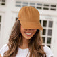 honey gold Patchwork Versatile Adjustable Baseball Cap