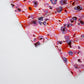 Purple Floral Wide Leg Elastic High Waist Pants
