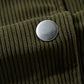 Mist Green Corduroy Fleece Patchwork Buttoned Bomber Jacket