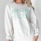 White St Patricks LUCKY Graphic Crew Neck Pullover Sweatshirt