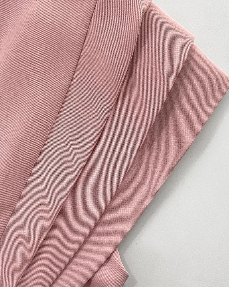 3D Cutting Decor Stand Collar Flutter Sleeve Backless Evening Dress Side Slit Zipper Back Cinched Waist Maxi Dress