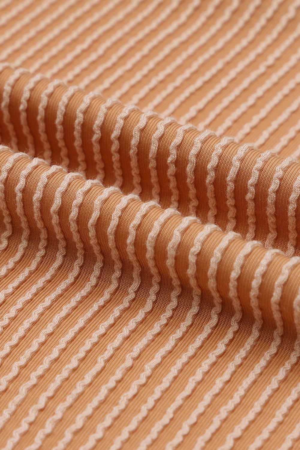 Green Color Block Long Sleeve Ribbed Loose Top