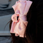 Pink Sweet Bow Knot Large Hair Claw Clip