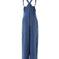 Pocket Design Wide Leg Suspender Jumpsuit