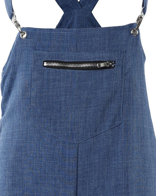 Pocket Design Wide Leg Suspender Jumpsuit