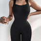 Seamless Square Neck Sleeveless Tank Top Tummy Control Bodysuit Romper