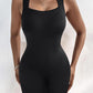 Seamless Square Neck Sleeveless Tank Top Tummy Control Bodysuit Romper
