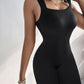 Seamless Square Neck Sleeveless Tank Top Tummy Control Bodysuit Romper