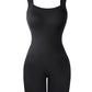 Seamless Square Neck Sleeveless Tank Top Tummy Control Bodysuit Romper