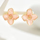 Light Pink Sweet Flower Shape Stud Alloy Earrings