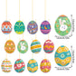 Ginger Easter Eggs Paper Decorative Pendant Set