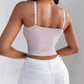 Lace V Neck Spaghetti Strap Bralette Camisoles Sexy Soft Crop Tank Top