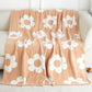 Parchment Floral Printed Soft Throw Blanket 127*152cm