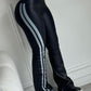 Striped High Waist Skinny Tummy Control Flared Pants Sporty Pants