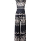 Tribal Print Sleeveless Wide Leg Jumpsuit