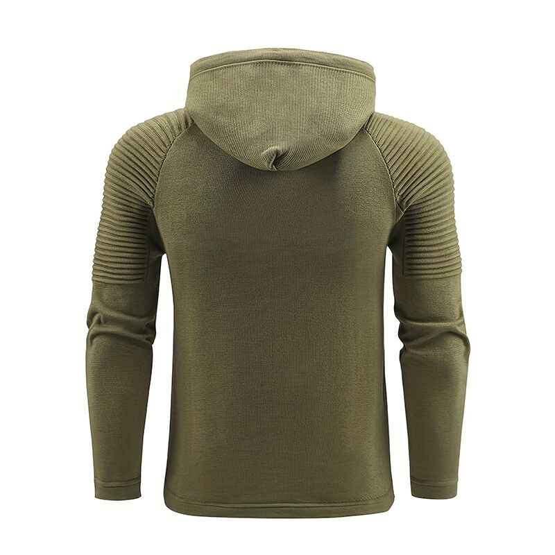 Army-Green-Mens-Autumn-And-Winter-Stylish-Fitness-Sports-Long-Sleeve-Hoodie-G094-Back