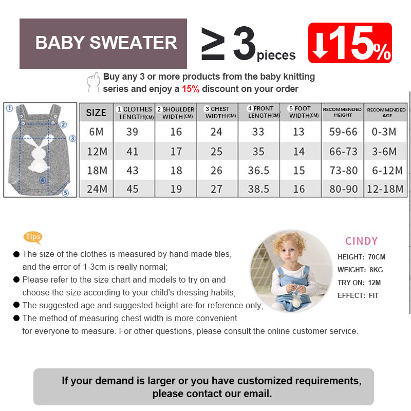     Baby-Girl-Boy-Easter-Bunny-Romper-Sleeveless-Knitted-Bodysuit-Jumpsuit-My-1st-Easter-Outfit-Cute-Clothes-A003-Size
