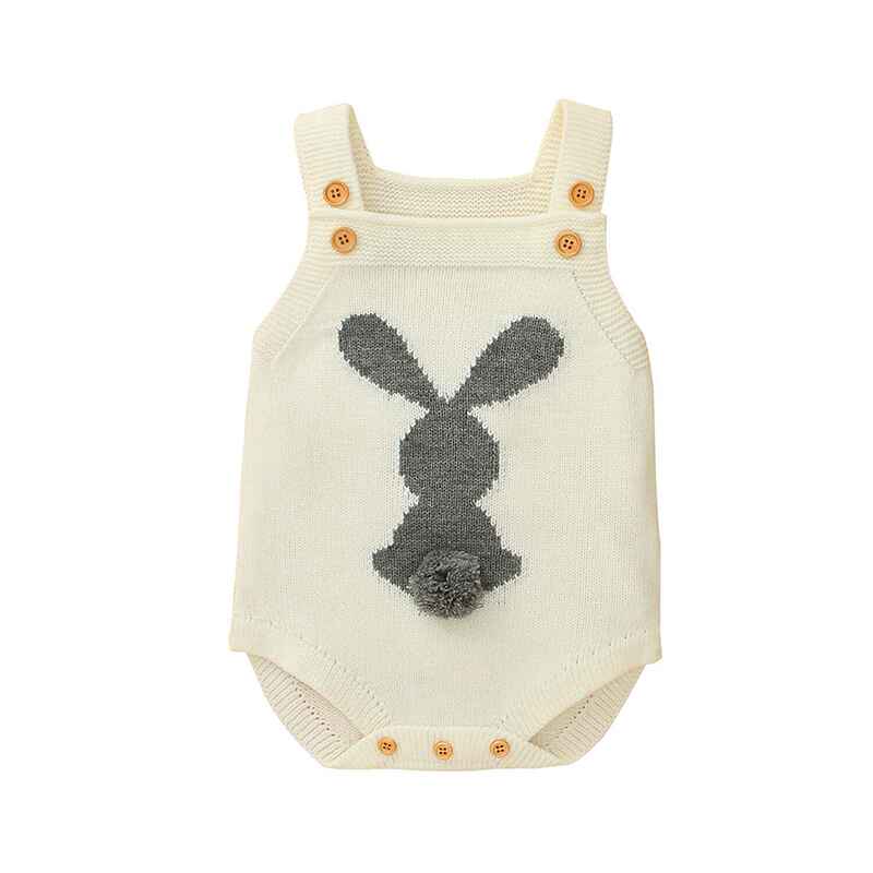 Beige-Baby-Girl-Boy-Easter-Bunny-Romper-Sleeveless-Knitted-Bodysuit-Jumpsuit-My-1st-Easter-Outfit-Cute-Clothes-A003-Front