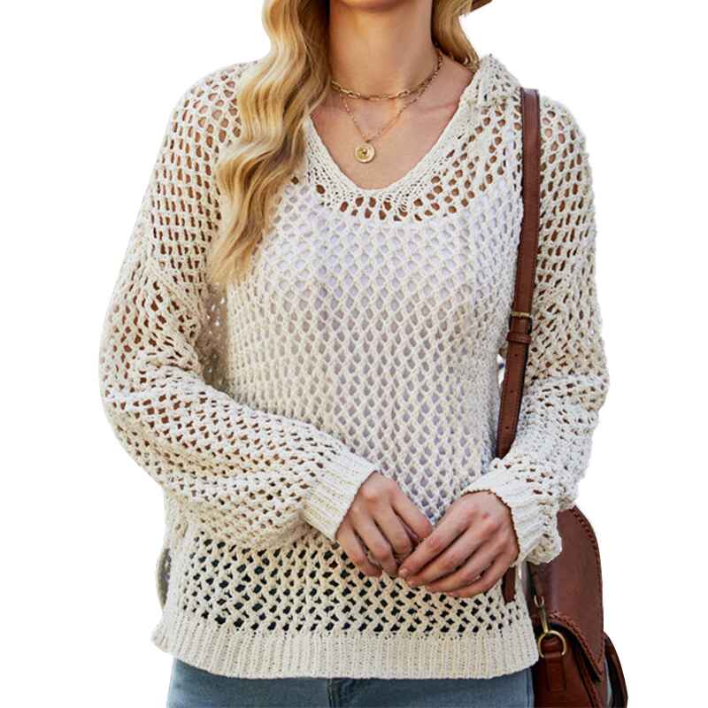 Beige-Womens-Hollow-Out-Long-Sleeve-Crochet-Cover-Up-Sweater-Top-Hoodie-Cutout-Knit-Pullover-Tops-K583