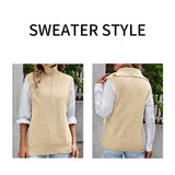 Beige-Womens-Sweater-Vest-Sleeveless-Oversized-V-Neck-Sweaters-Knitted-Vest-Pullover-Tank-Top-K585-Detail
