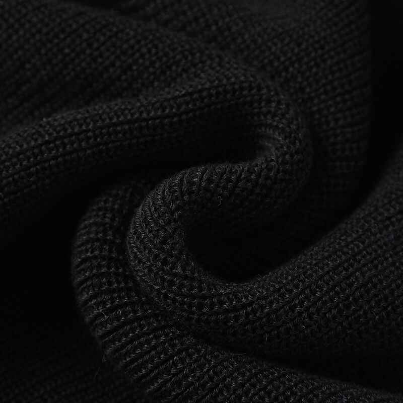 Black-Mens-Versatile-fashion-movement-Youth-Knit-Slim-Fit-Hoodie-Casual-Drawstrings-Shirt-Sweater-G097-Detail-2
