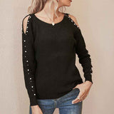 Black-Womens-Knit-Solid-Crop-Sweater-Crewneck-Long-Sleeve-Loose-Fit-Cropped-Knitted-Pullover-Top-Knitwear-Sweaters-K359-Front