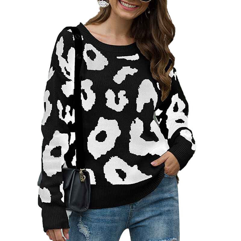 Black-Womens-Sweaters-Casual-Oversized-Leopard-Printed-Crew-Neck-Long-Sleeve-Knitted-Pullover-Tops-for-Winter-K354