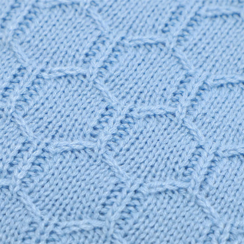 Blue-Baby-Blanket-Knit-Cellular-Toddler-Blankets-for-Boys-and-Girls-A043-Detail-5