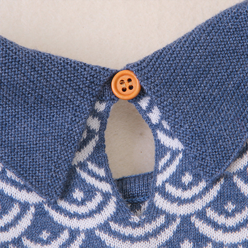    Blue-Baby-Girl-Baby-Boy-Ocean-Wave-Pattern-Jumpsuit-Long-Sleeve-Knit-Jumpsuit-Jumpsuit-A006-Detail-1