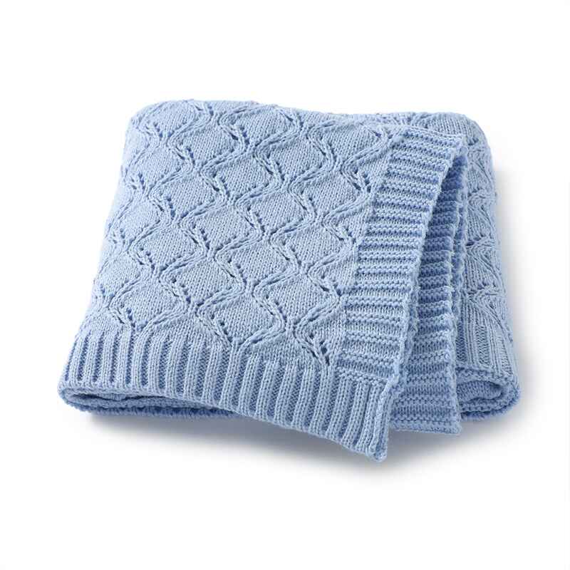       Blue-Neutral-Baby-Blankets-Cotton-Baby-Girl-Receiving-Blankets-Infant-Swaddle-Baby-Blanket-A065