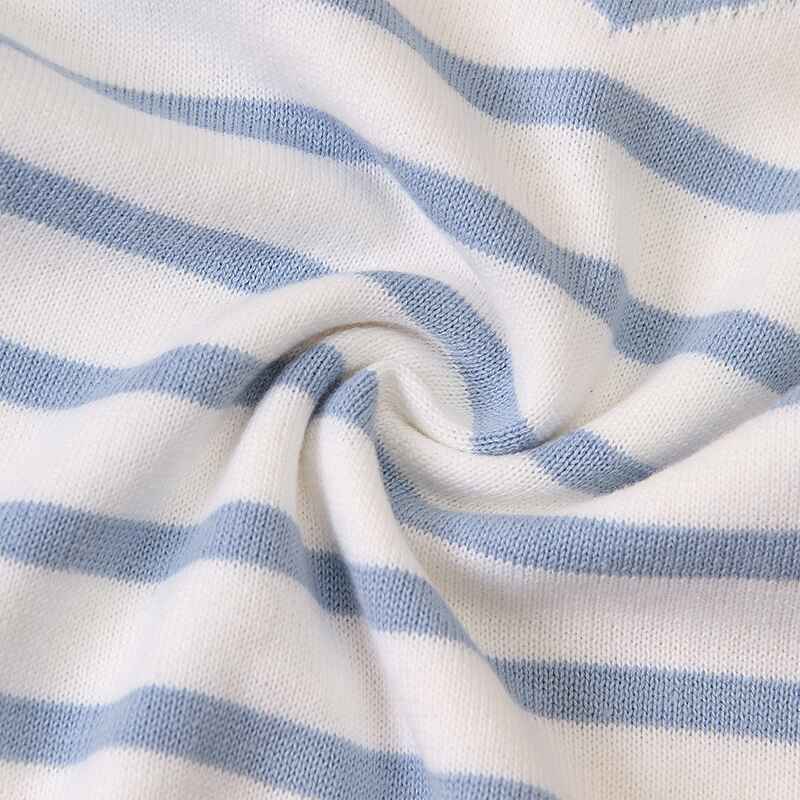 Blue-Newborn-Baby-Boy-Girls-Knitted-Short-Sleeve-Striped-Bodysuit-Lapel-Jumpsuit-Jumpsuit-Set-Short-Sleeve-A019-Detail