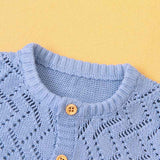     Blue-Newborn-Knit-Romper-Round-Neck-Jumpsuit-Hollow-Breathable-Bodysuit-for-Baby-Girls-Boys-A021-Collar