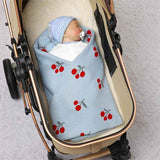     Blue-Premium-Soft-Cotton-Cable-Knit-Baby-Blankets-Baby-Nursery-Stroller-Blanket-A087-Scenes-1