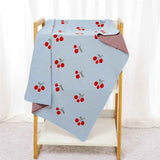 Blue-Premium-Soft-Cotton-Cable-Knit-Baby-Blankets-Baby-Nursery-Stroller-Blanket-A087-Scenes-5