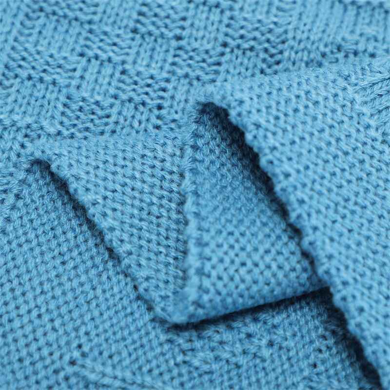 Blue-Unisex-Knit-Swaddling-Baby-Blanket-for-Girls-and-Boys-Soft-Warm-Cozy-Blanket-A086-Detail-1