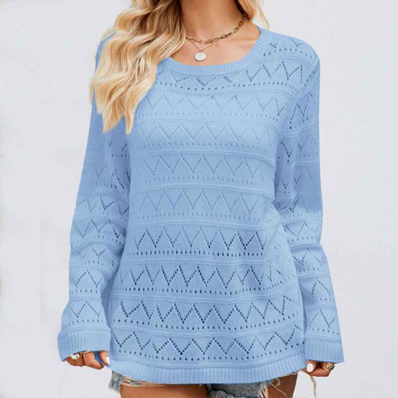     Blue-Women-Hollow-Out-Crochet-Knit-Sweater-Cover-Up-Tops-Trendy-Long-Sleeve-Pullover-Shirt-See-Through-Knitwear-k611