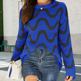 Blue-Womens-Cute-Sweaters-Striped-Knit-Sweater-Lightweight-Pullover-Long-Sleeve-Tops-K593