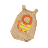Brown-Baby-Girl-Boy-Easter-Lion-Sleeveless-Knitted-Bodysuit-Jumpsuit-My-1st-Easter-Outfit-Cute-Clothes-A002-Front