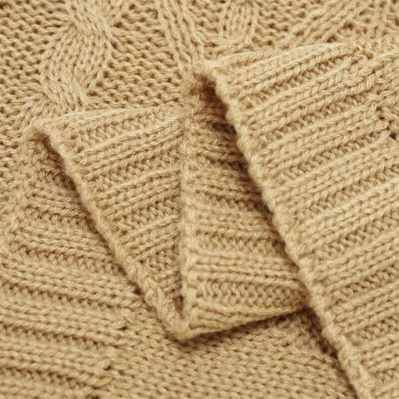 Brown-Neutral-Baby-Cable-Knit-Blanket-Cable-Baby-Girl-Receiving-Blankets-Infant-Swaddle-Baby-Blanket-A048-Detail-3