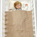 Camel-Baby-Blanket-Cotton-Knit-Soft-Cozy-Newborn-Boy-Girls-Swaddle-Receiving-Blanket-Hearts-Knitted-Blanket-A052-Scenes-5