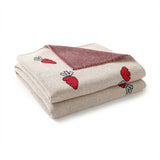 Camel-Knit-Baby-Blanket-100_-Cotton-Receiving-Blankets-Neutral-Swaddle-Soft-Blanket-Newborn-Boy-Girls-With-Cute-Radish-A060