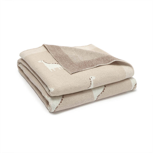    Camel-Knit-Baby-Receiving-Blankets-for-Girls-_-Boys-Gender-Neutral-100_-Cotton-Soft-Fine-Loomed-Cotton-Quilt-Blanket-A053