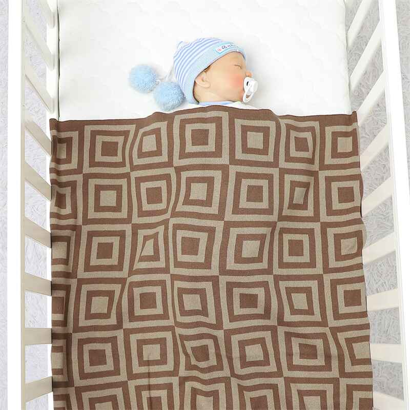 Coffee-Knit-Baby-Swaddling-Blanket-Cotton-Lightweight-Soft-Cozy-Receiving-Swaddle-Crib-Stroller-Quilt-Blanket-A062-Scenes-2