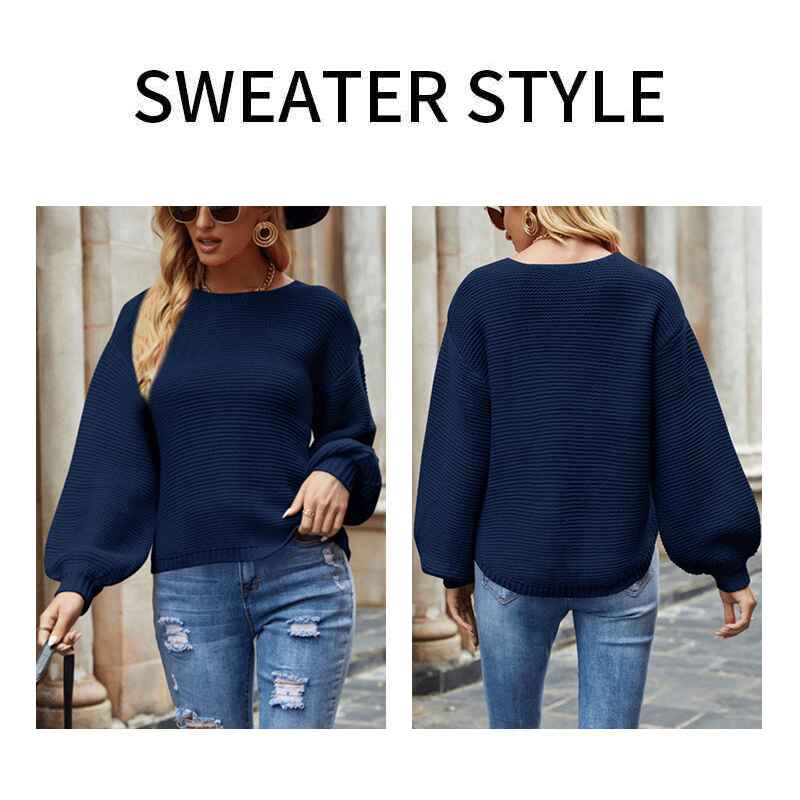 Dark-Womens-round-neck-pullover-sweater-classic-solid-color-loose-lazy-style-sweater-k638-Detail