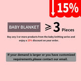 Baby Receiving Blanket for Organic Cotton Knit Soft Warm Cozy Unisex Cuddle Blanket A083